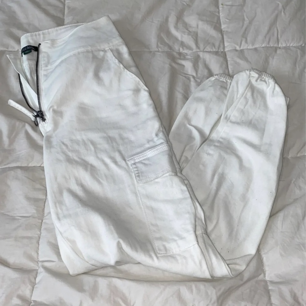 White Cargo Pants